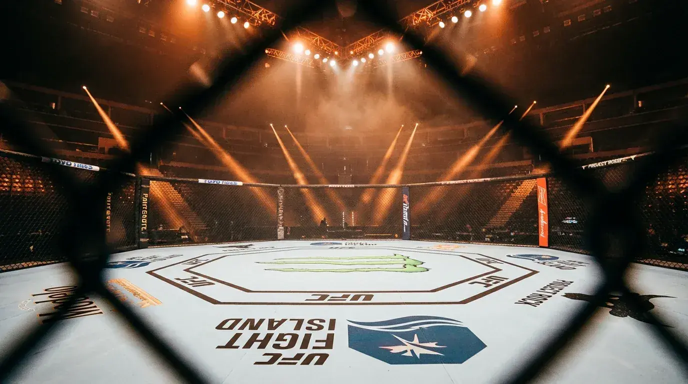 Apostas UFC em Portugal - octogono com dados e odds de MMA