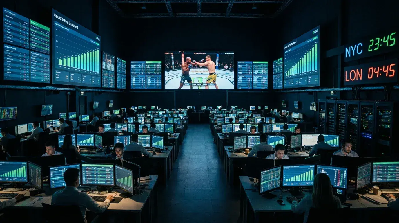 Dados do mercado global de apostas em MMA e receitas do UFC